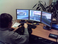 Example of test setup during Car Dialer usability tests.